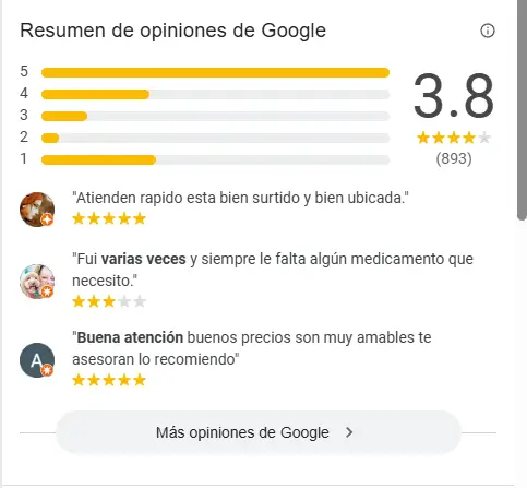 ¿Qué tantas estrellas hace falta para salir en el local pack de google?